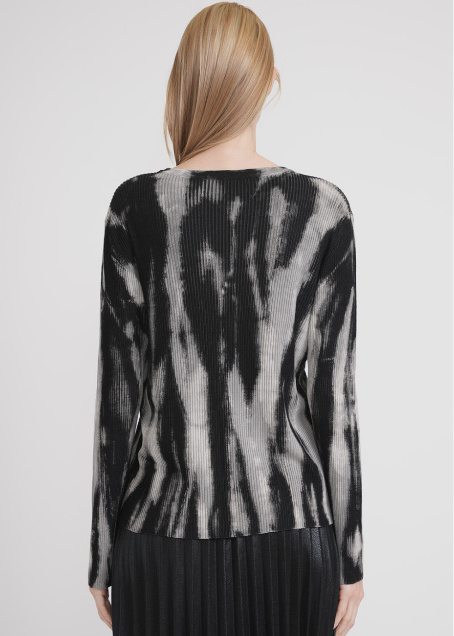 Deep Mirage Tie Dye Knit Sweater Modest Women Clothing YAL New York